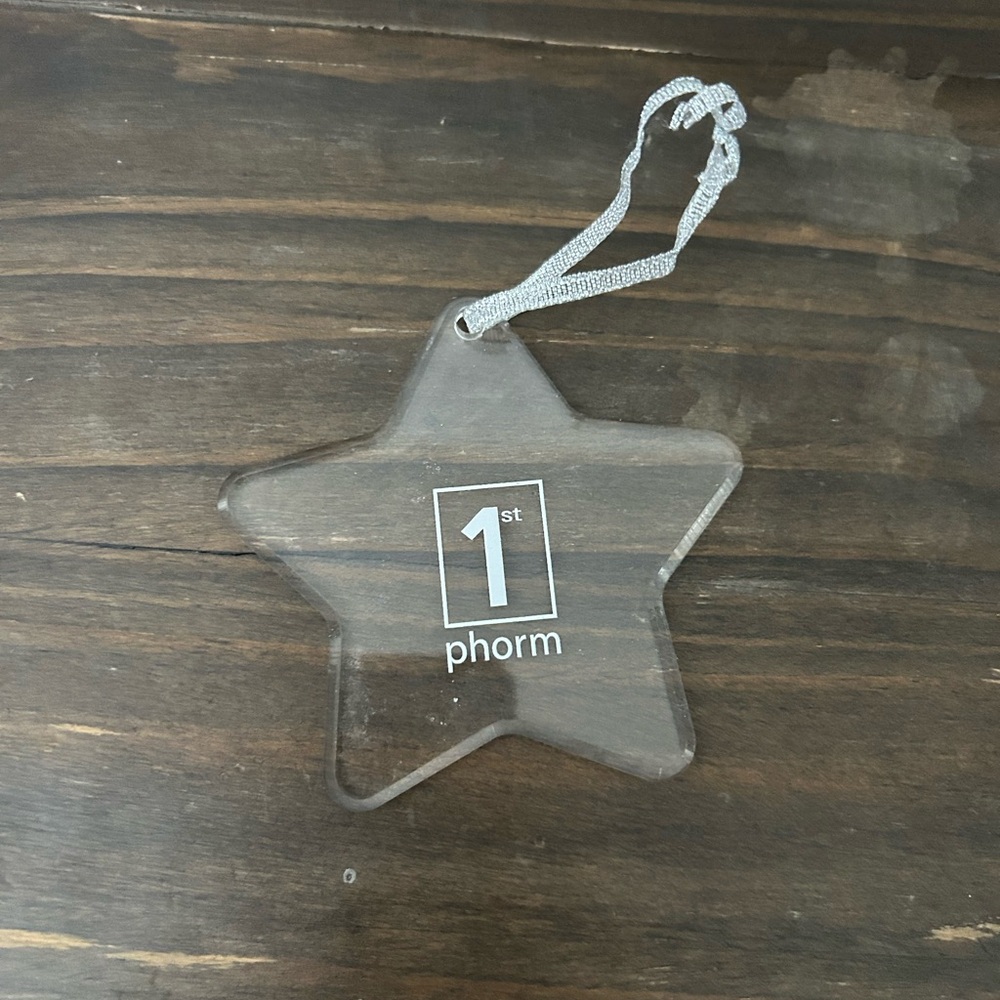 1st Phorm Clear Star Ornament